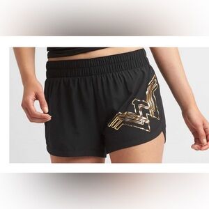 NWT GAP Wonder Woman Black Shorts with Gold Design size Large